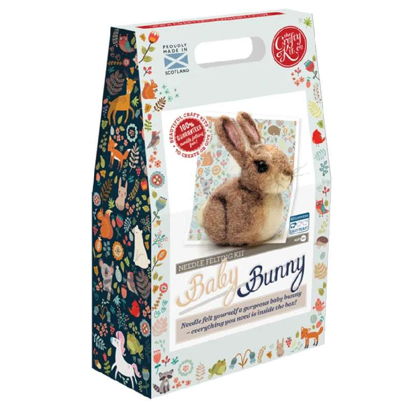 Needle Felting Kids Craft Kit - Baby Bunny