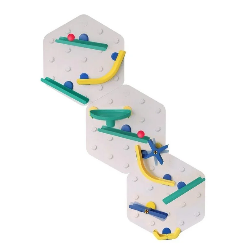 VertiPlay STEM Marble Run | Triple Fun Set of 3 - Crayon Edition