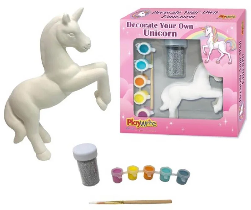 Paint & Decorate Your Own Ceramic Unicorn Figure Kit