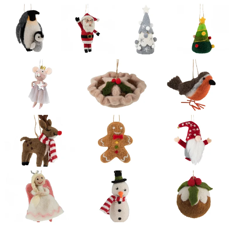 Trimits Make Your Own Christmas Needle Felting decoration/keyring craft kit. Stocking filler.