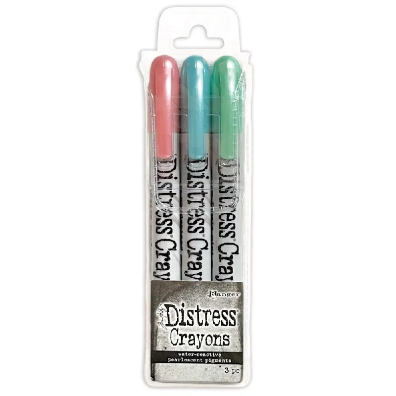 Tim Holtz Distress Crayon Pearl Set Holiday Set #6