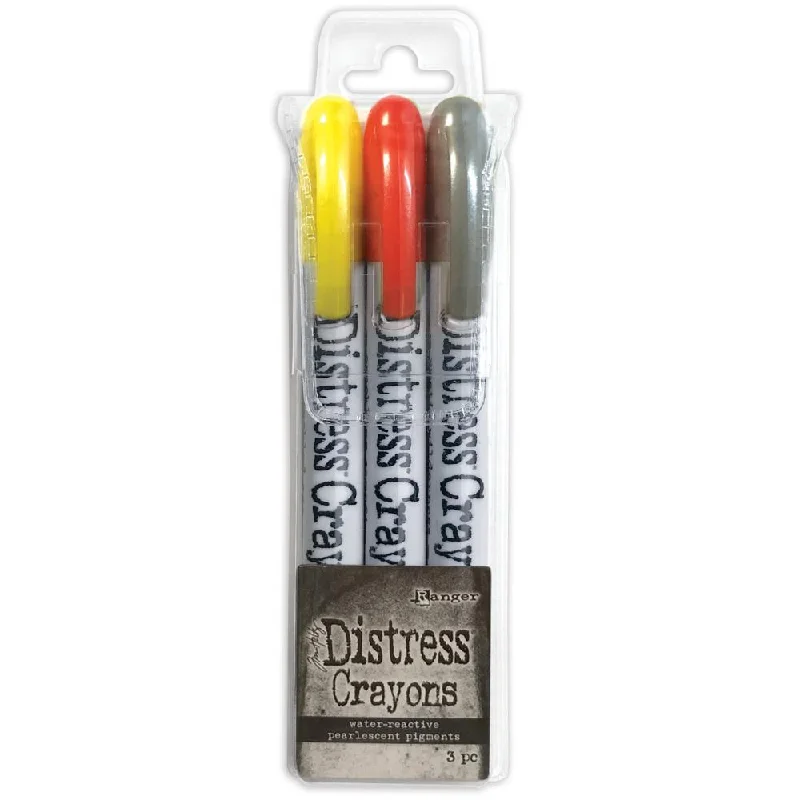 Tim Holtz Distress Crayon Pearl Set - Halloween Set# 3