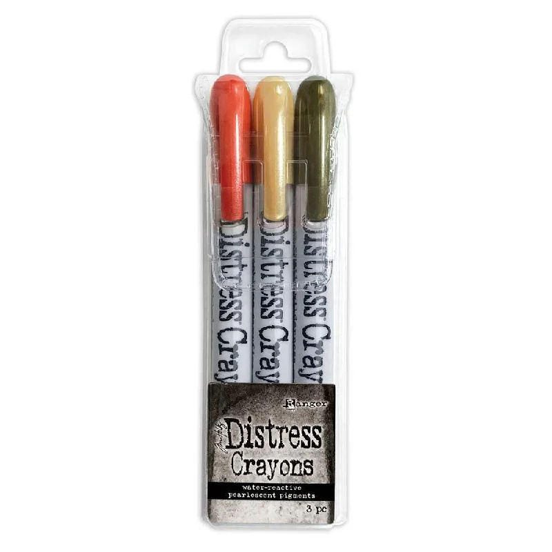 Tim Holtz Distress Crayon Pearl Set Halloween Set #5