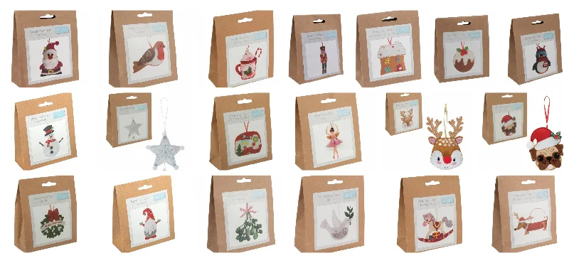 Trimits make your own hanging felt Christmas decoration kit - Kids, adults Crafts Sewing