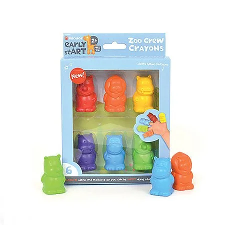 Micador Zoo Crew 6-Crayon Set