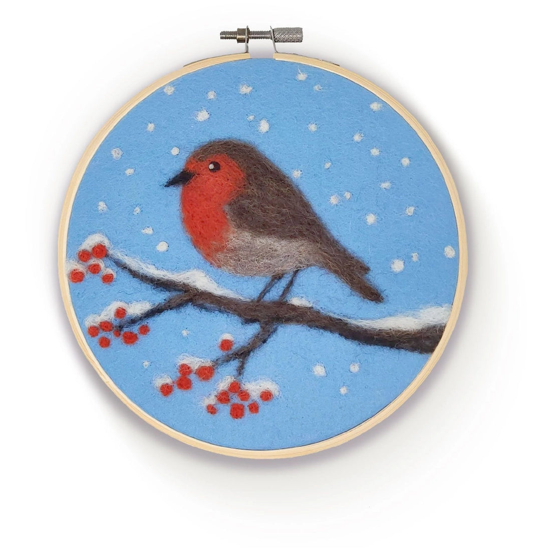 Robin In A Hoop Needle Felt Craft Kit