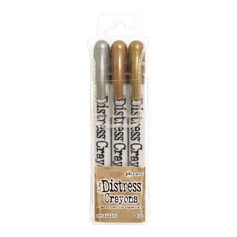 Tim Holtz Distress Crayon Set Metallics