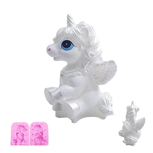 Silicone Fondant Mould 3D Unicorn 7.5x4.5cm