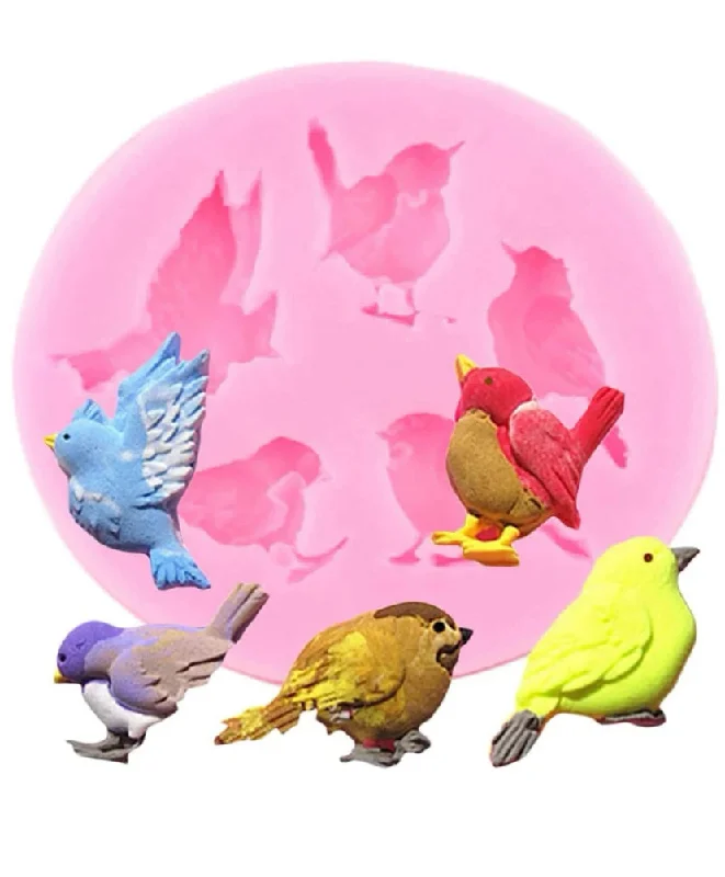 Silicone Fondant Mould Birds