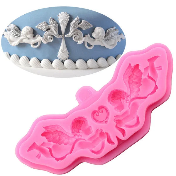 Silicone Mould Angel Border