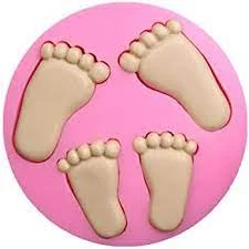 Baby feet silicone mould