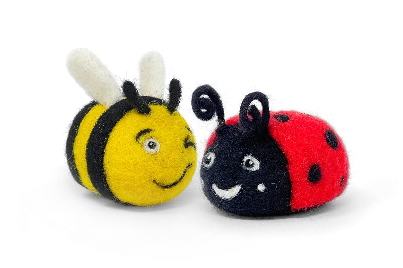 Beastie Buddies Bee & Ladybug Needle Felting Craft Kit