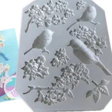 Silicone Mould Birds and Flowers