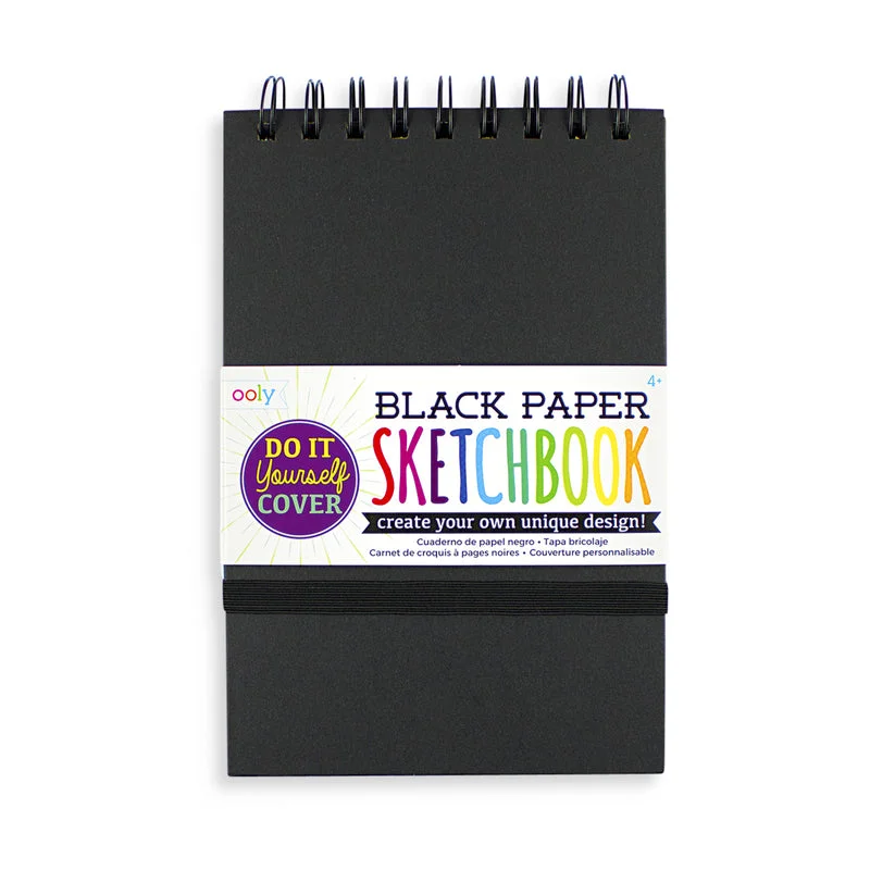 Black DIY Cover Sketchbook, Small