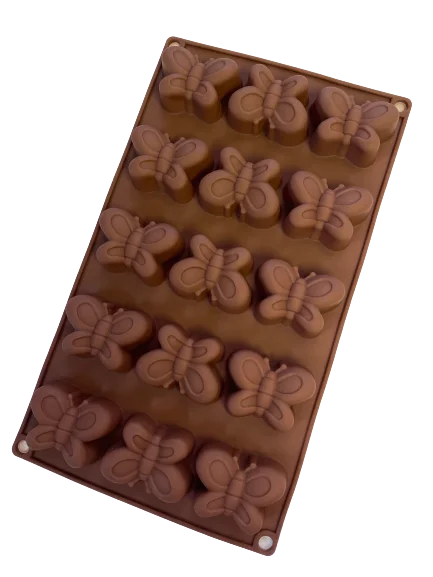 Butterfly chocolate silicone mould, size of butterfly 5x3cm