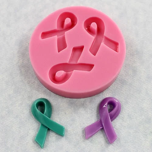 Cansa ribbon Hope silicone mould