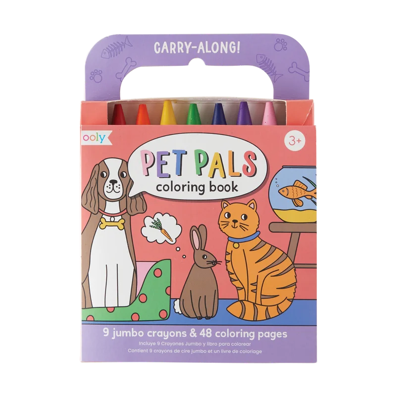 Carry Along Coloring Book Set - Pet Pals