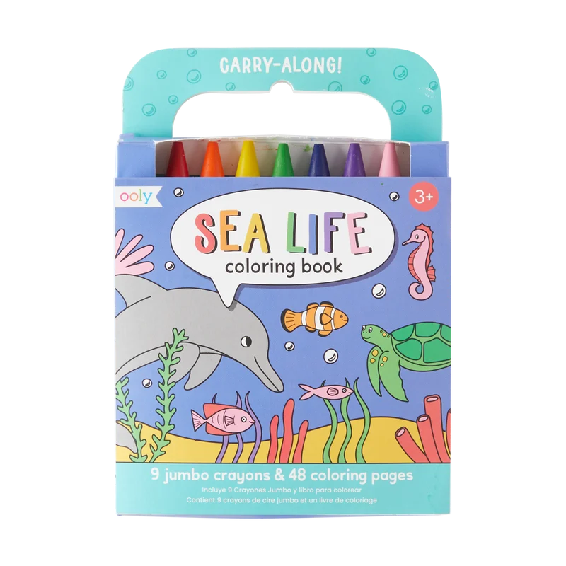 Carry Along Coloring Book Set - Sea Life