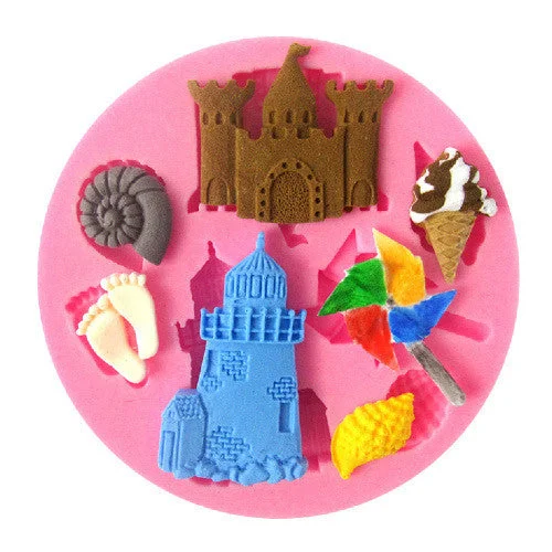 Castle beach silicone mould