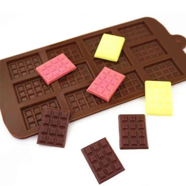 Nr11 Mini Slab Chocolate Bar Chocolate truffle silicone mould, PP