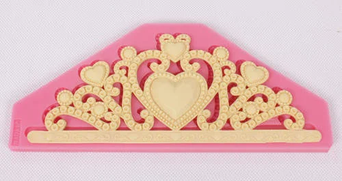 Crown Tiara silicone mould, for fondant, 17.5x7cm