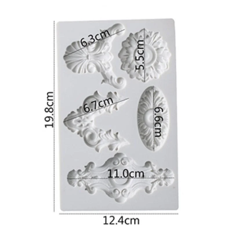 Silicone Mould European Embellishment Vintage Border