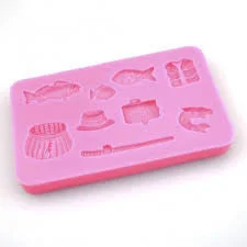 Nautical Fishing theme Silicone fondant mould