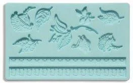 Flower sugar paste silicone mould. A