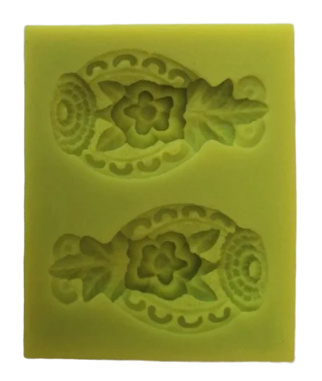 Fondant flower pattern silicone mould embellishment KY0169