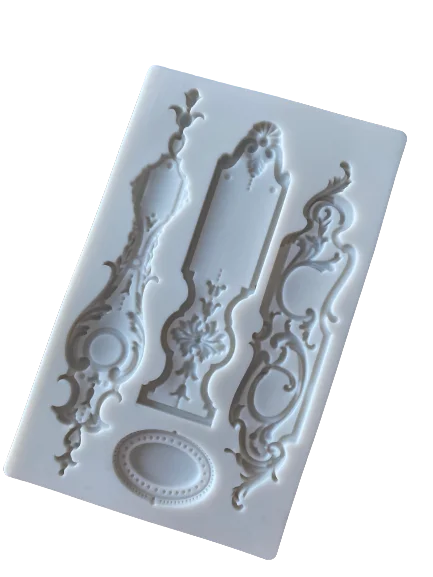 Frame Vintage  Sugar Paste Silicone Mould