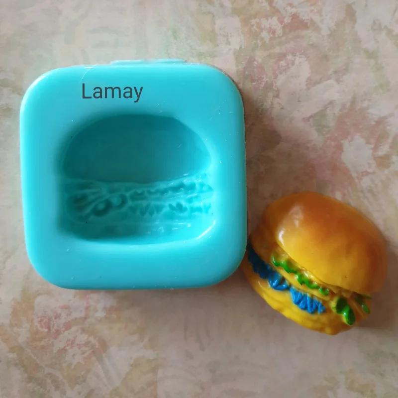 Hamburger silicone mould, 4.3x4cm