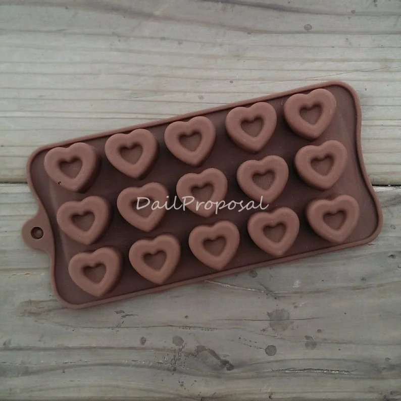 Nr6, Silicone mould chocolate truffle,  Heart