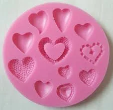 Silicone Mould Hearts valentine