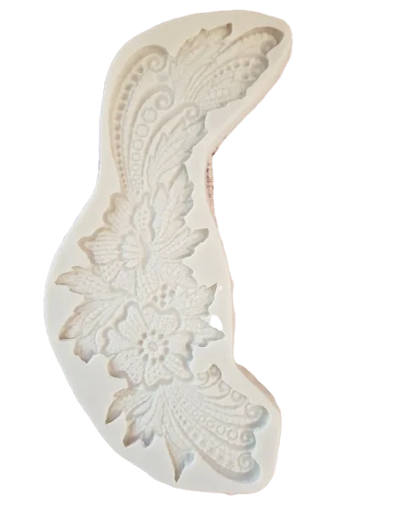 Lace Flower Border Silicone mould