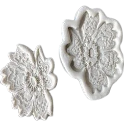 Lace Flower Border silicone mould