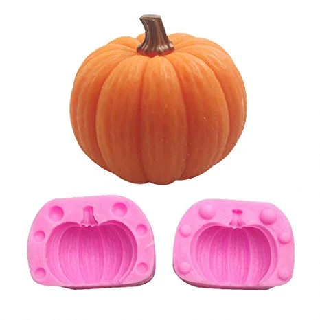 Large 3D Pumpkin silicone mould, 4.8x3.9x4cm