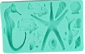 Large Under the Sea Silicone Fondant Mould - Seahorse 11.2x3.2cm