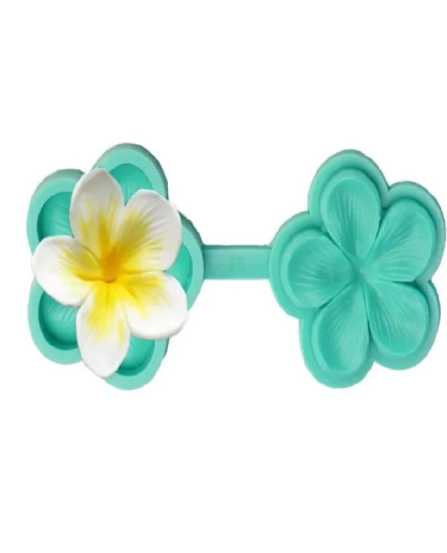 Silicone Mould Press Frangipani Flower