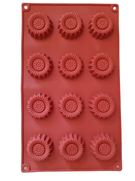 HL-9134  Silicone mould Soap Chocolate Sunflower