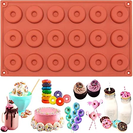 Mini Donut Chocolate truffle silicone mould, 4cm 1cm deep