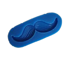 Moustache silicone mould, 7x2cm