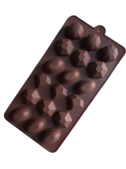 Nr2, Silicone mould chocolate truffle, Diamond gemstone