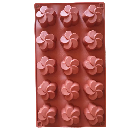 HL-9015 Chocolate Blossom Daisy truffle  silicone mould, 4cm, 2cm deep