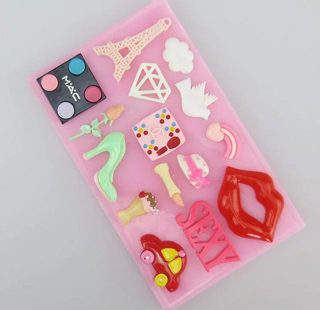 Paris Theme silicone mould