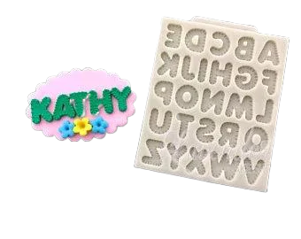 Silicone Mould Alphabet Patchwork Cross Stitch