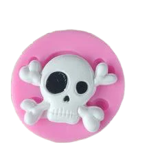 Skull, Danger sign silicone mould