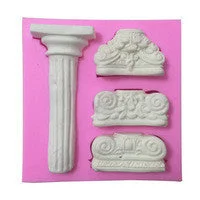 Silicone fondant mould Pillars, size of moulds 9.5x10cm