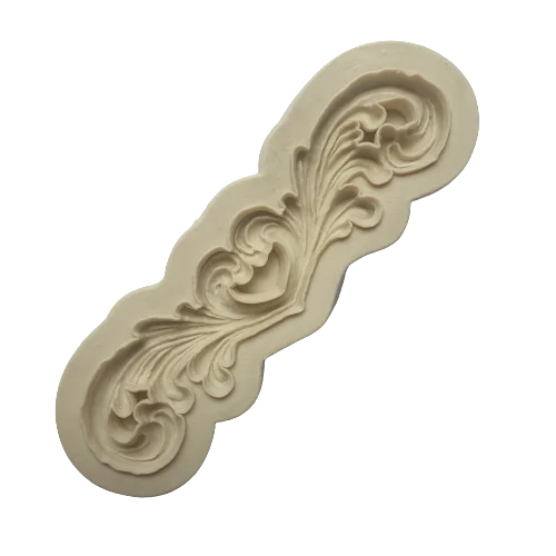 Silicone Mould Curly Border