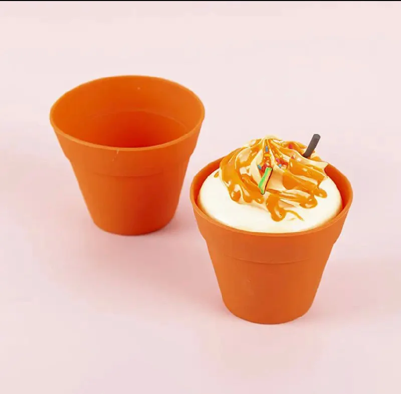 Silicone Mould Cement Pot Pudding 6pcs