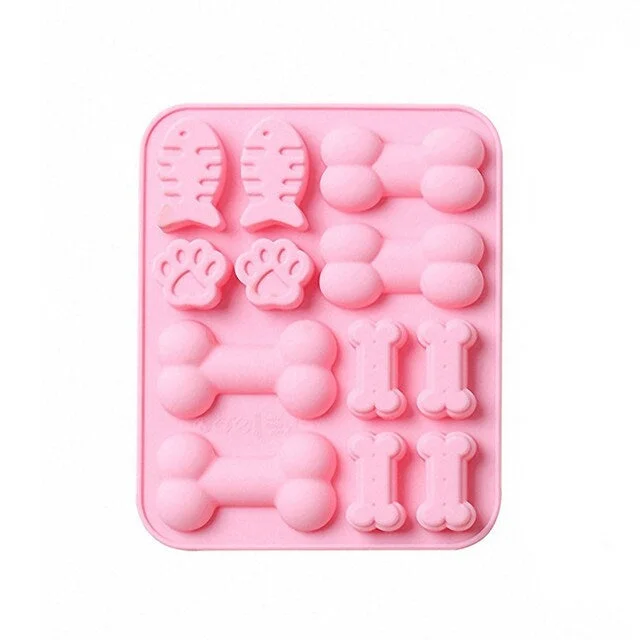 Silicone Mould Chocolate Fish And Dog Bones Paw